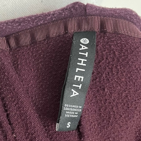 Athleta • Purana Wrap Sweatshirt In Decadent Chocolate - Picture 8 of 11